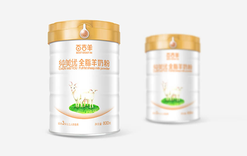 純美優(yōu)羊奶粉包裝設計